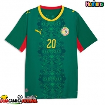 Camisa de Futebol Senegal Habib Diallo #20 Equipamento Secundário Mundo 2026 Manga Curta
